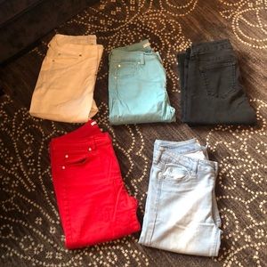 5 pairs of jeans bundle celebrity pink size 5